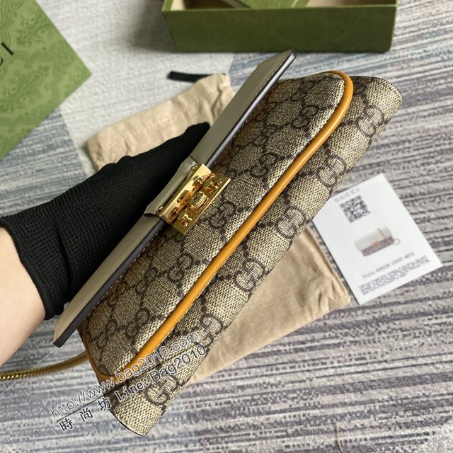 Gucci新款包包 古馳原廠牛皮G花面料三合一小挎包 Gucci經典之王系列鎖扣鏈條包 658226  ydg3295